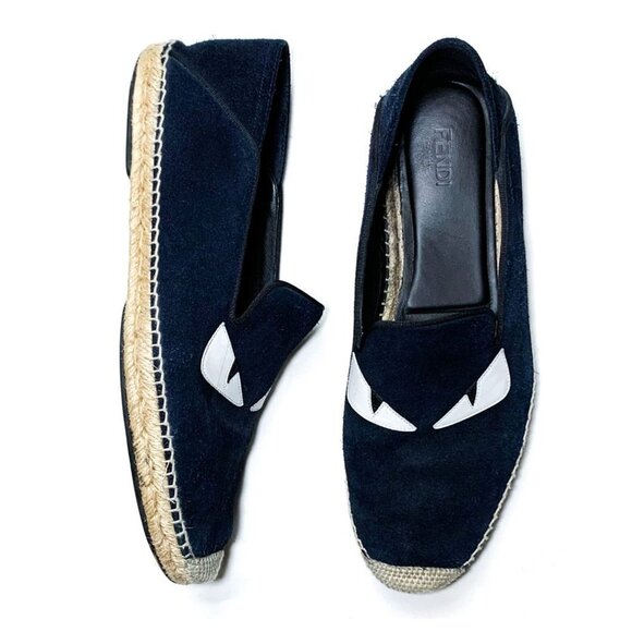 FENDI Navy Monster Espadrilles